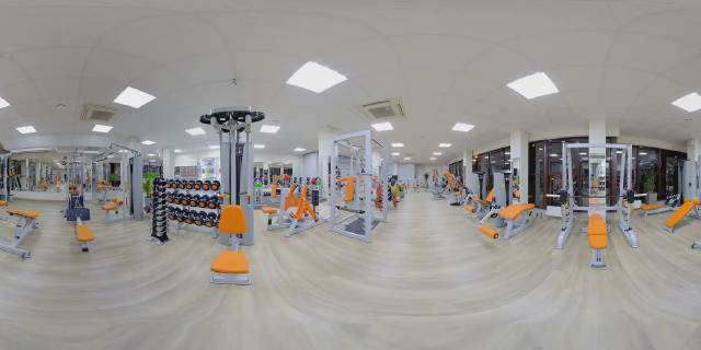 Эквидистантная проекция фитнес-зала